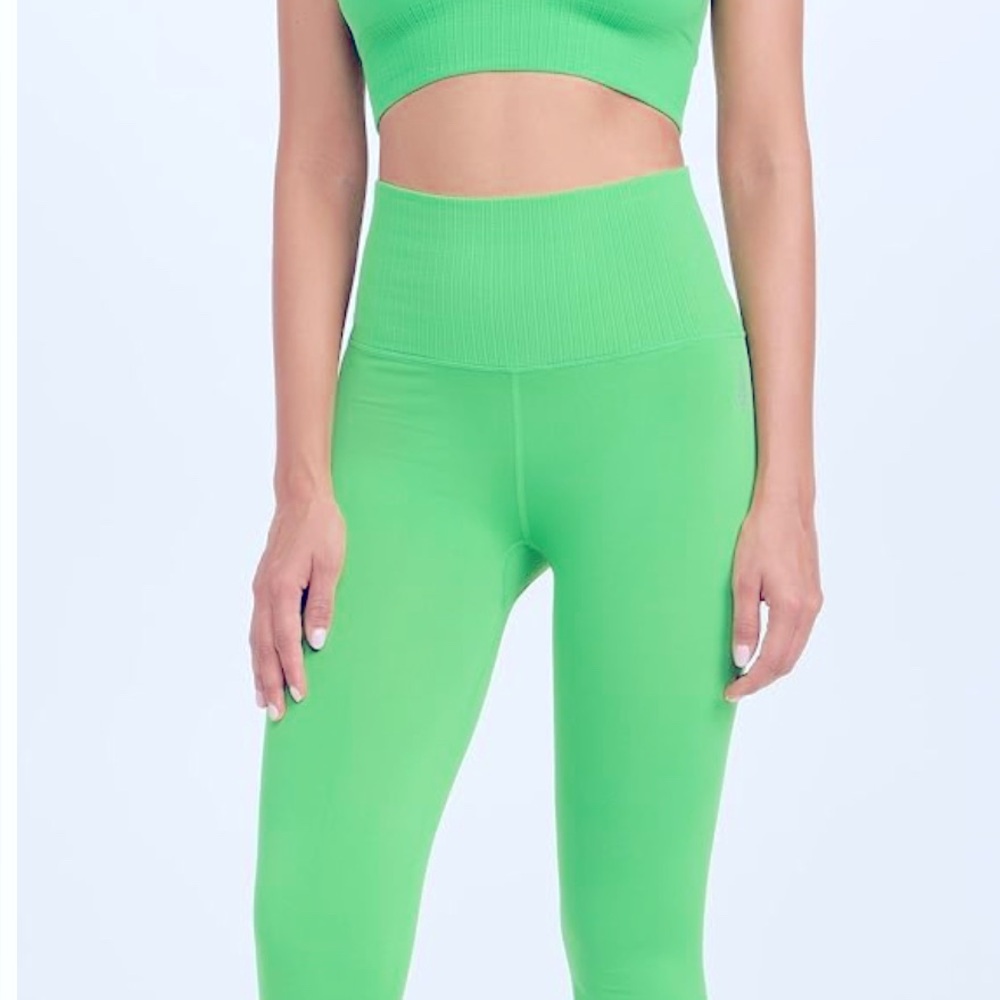 Free People Lime Green Women's High-Rise Leggings
